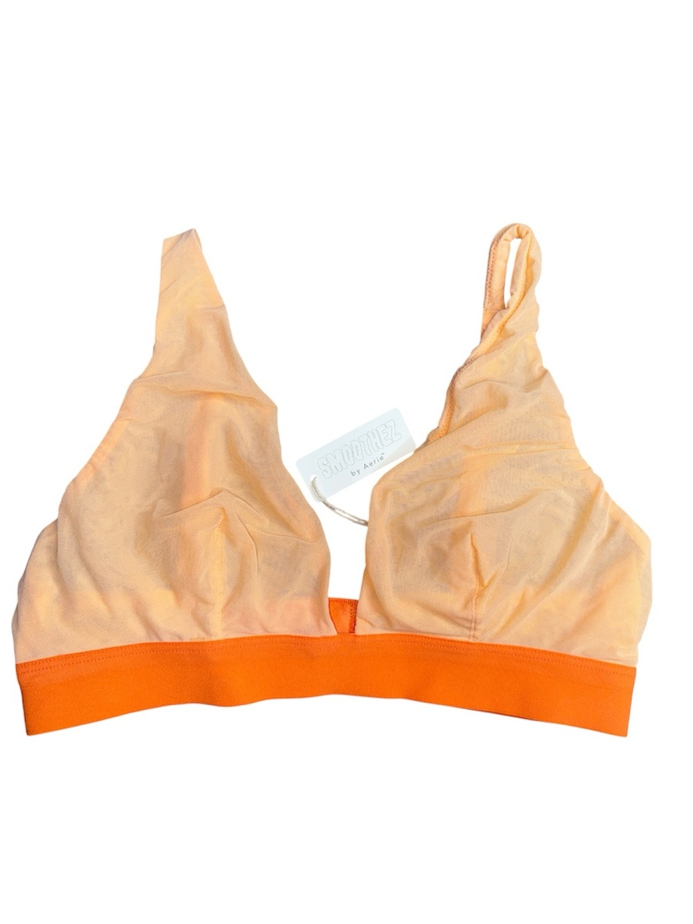 Aerie Smoothez Mesh Bralette with Plunging Neckline - Size M